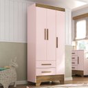 Ver imagem 1 de Guarda-roupa Infantil 3 Portas 2 Gavetas Colorir