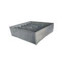 Ver imagem 1 de Organizador de Gavetas 7 Divisórias Colmeia Roupas Intimas Meias Cueca Calcinha:cinza Escuro