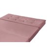 Puff Recamier Casal Rosa que Vira Cama Colchão Estofado Espuma D23 - 3
