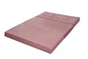 Ver imagem 4 de Puff Recamier Casal Rosa que Vira Cama Colchão Estofado Espuma D23