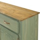 Ver imagem 6 de Balcão Buffet de Madeira com 3 Portas e 3 Gavetas Verde Oliva