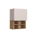 Ver imagem 2 de Armário Aéreo Duplo 60 cm BP 1 Porta com 4 Nichos Organic