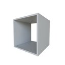 Ver imagem 3 de Nicho para Quarto Infantil Quadrado 40cm Cinza/Cristal