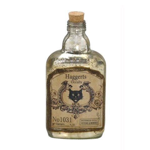 Garrafa Decorativa em Vidro Estilo Barbearia 19cm