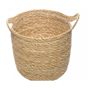 Cachepot de Fibra Natural com Alça - Grande
