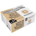 Ver imagem 1 de Lamina de Bisturi N21 Descarpack 100 Unidades