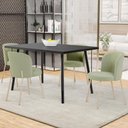 Ver imagem 2 de Cadeira para Sala de Jantar Cozinha Estofada Gavi Arena L02 Bouclê Oliva - Lyam Decor