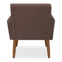 Ver imagem 4 de Poltrona Decorativa Nina Pés Palito Veludo Marrom Chamby Móveis