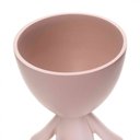 Ver imagem 3 de Vaso Decorativo Bob Robert Plant em Poliresina Rosa 14,5x11x12 cm - D’Rossi