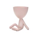 Ver imagem 4 de Vaso Decorativo Bob Robert Plant em Poliresina Rosa 14,5x11x12 cm - D’Rossi
