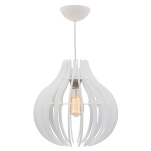 Pendente Lótus Poptem com lâmpada st58 127v branco