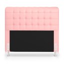 Ver imagem 3 de Cabeceira Rana e Calçadeira Alpha 160 para Cama Queen A-044 Couro Rosa Bebê Aradecor