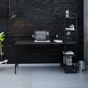 Ver imagem 2 de Escrivaninha Mesa Escritório com Estante Estilo Active 4 Prateleiras 150cm Industrial Yescasa Preto Ônix