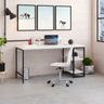 Escrivaninha com Estante Baixa 2 Prateleiras Estilo Industrial 150cm Active Yescasa - 2
