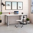 Ver imagem 1 de Escrivaninha Mesa Escritório com Estante Baixa 2 Prateleiras Estilo Industrial 150cm Active Yescasa