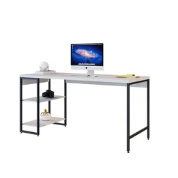 Escrivaninha com Estante Baixa 2 Prateleiras Estilo Industrial 150cm Active Yescasa - 4