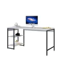 Ver imagem 4 de Escrivaninha Mesa Escritório com Estante Baixa Estilo Active 2 Prateleiras 150cm Industrial Yescasa Branca Chess