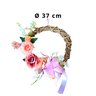 Guirlanda Cipó com Laço Summer Pink 35cm - Tema Estação de Verão Comprecommiro - 5