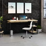 Escrivaninha com Estante Baixa 2 Prateleiras Estilo Industrial 150cm Active Yescasa - 2