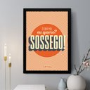 Ver imagem 1 de Quadro Decorativo o que Eu Quero Sossego 45x34cm - com Vidro:moldura Branca