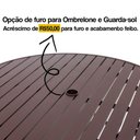 Ver imagem 4 de Mesa Ascoli em Alumínio com o Tampo Ripado de 1,20 Metros para Área Trama Original