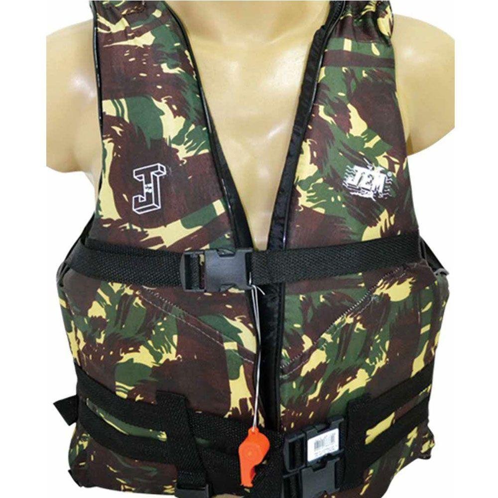 Colete Salva Vida Aux. Flutuação Infantil Camuflado 40 a 50kg - 4