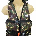 Ver imagem 2 de Colete Salva Vida Aux. Flutuação Infantil Camuflado 40 a 50kg
