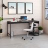 Escrivaninha com Estante Baixa 2 Prateleiras Estilo Industrial 150cm Active Yescasa - 1