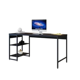 Escrivaninha com Estante Baixa 2 Prateleiras Estilo Industrial 150cm Active Yescasa - 4