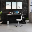 Ver imagem 2 de Escrivaninha Mesa Escritório com Estante Baixa Estilo Active 2 Prateleiras 150cm Industrial Yescasa Preto Ônix