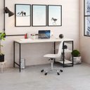 Ver imagem 1 de Escrivaninha Mesa Escritório com Estante Baixa 2 Prateleiras Estilo Industrial 150cm Active Yescasa