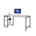 Ver imagem 4 de Escrivaninha Mesa Escritório com Estante Baixa 2 Prateleiras Estilo Industrial 150cm Active Yescasa