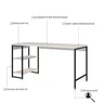 Escrivaninha com Estante Baixa 2 Prateleiras Estilo Industrial 150cm Active Yescasa - 6