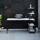 Ver imagem 2 de Escrivaninha Mesa Escritório com Estante Estilo Active 4 Prateleiras 150cm Industrial Yescasa Branca Chess