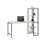 Escrivaninha Mesa Escritório com Estante 4 Prateleiras Estilo Industrial 150cm Active Yescasa - 3