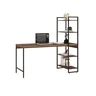 Escrivaninha Mesa Escritório com Estante 4 Prateleiras Estilo Industrial 150cm Active Yescasa - 3