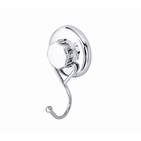 Cabide Aço Inox com Ventosa Porta Toalhas Gancho Simples