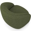 Ver imagem 4 de Poltrona Decorativa Giratória Angelina M03 Linho Verde - Lyam Decor