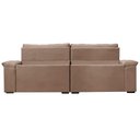 Ver imagem 6 de Sofá Retrátil e Reclinável 2,95m Molas Ensacadas Cama inBox Big Home com Bordado 3D Velusoft