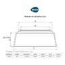 Prolongador Canopla Redonda para Registro 20mm Blukit 1/2 e 3/4 - 2