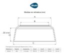Ver imagem 2 de Prolongador Canopla Redonda para Registro 20mm Blukit 1/2 e 3/4