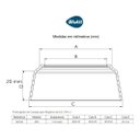 Ver imagem 2 de Prolongador Canopla Redonda para Registro 20mm Blukit 1/2 e 3/4