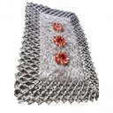 Ver imagem 1 de Tapete de Luxo Crochê Artesanal Cinza com Flor
