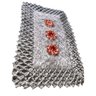 Tapete de Luxo Crochê Artesanal Cinza com Flor - 1