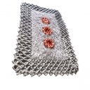 Ver imagem 4 de Tapete de Luxo Crochê Artesanal Cinza com Flor