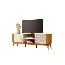 Rack Grécia 2 Portas 160cm Tv 60 Polegadas Ripado Lateral - 3