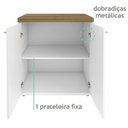 Ver imagem 5 de Balcao Multiuso Tampo Tamburato 70cm Olmo Branco Tok Arty Olmo Branco