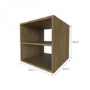 Ver imagem 6 de Nicho com Prateleira para Quarto Infantil 40cm Bege/Carvalho Mel
