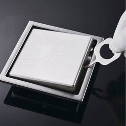 Ralo Oculto 15x15 Invisivel Inox Anti Odor Anti Inseto Casa Banheiro Lavabo Varanda Cozinha Resisten - 3