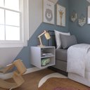 Ver imagem 1 de Nicho com Prateleira para Quarto Infantil 40cm Cinza/Cristal